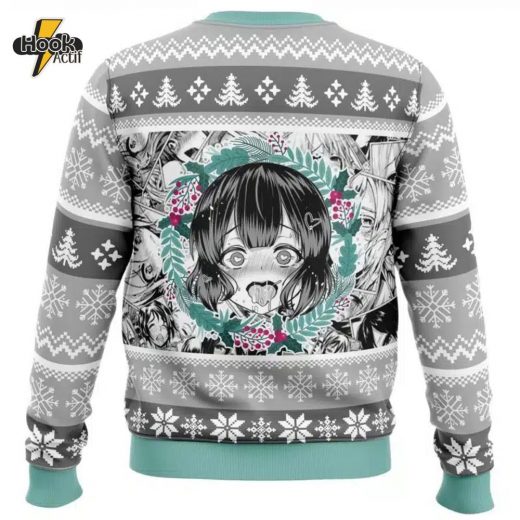 Christmas Anime Ahegao Ugly Christmas Sweater