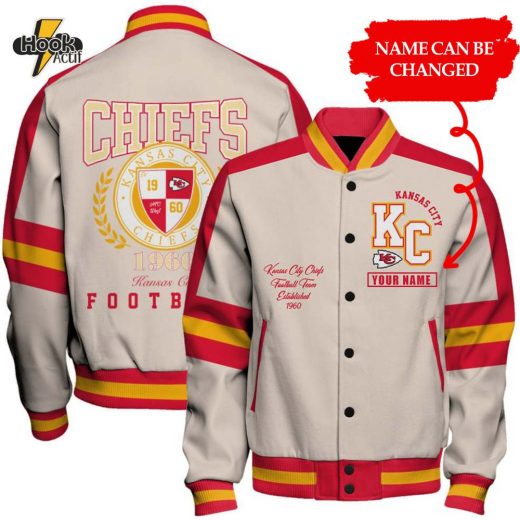 Custom Kansas City Chiefs Football Team 2024–25 Varsity Jacket – Feel The Power