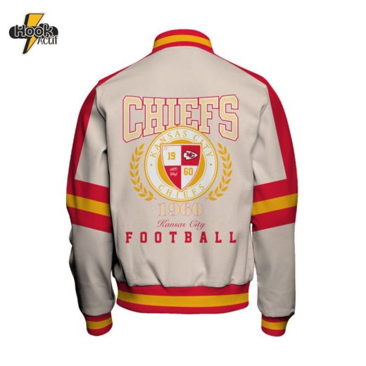 Custom Kansas City Chiefs Football Team 2024–25 Varsity Jacket – Feel The Power