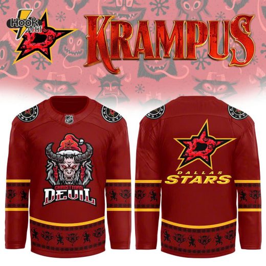 Dallas Stars 2024 NHL Christmas Devil Krampus Holiday Premium Limited Jersey