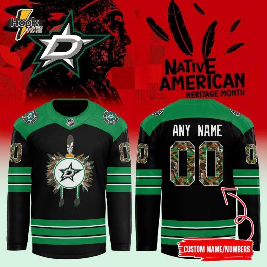 Dallas Stars NHL Native American Heritage Month 2024 Premium Jersey