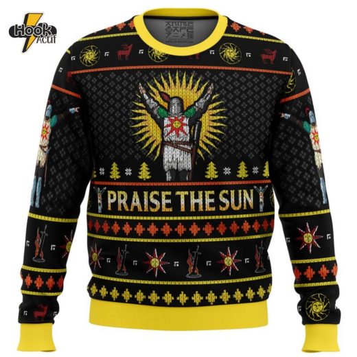 Dark Souls Praise the Sun Ugly Christmas Sweater