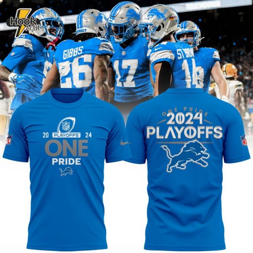 Detroit Lions 2024 NFL Playoffs T Shirt Limited Edition