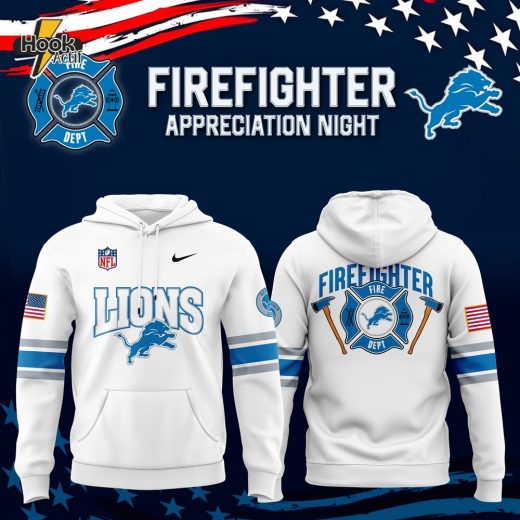 Detroit Lions x 2024 Firefighter Appreciation Night Premium Limited Hoodie