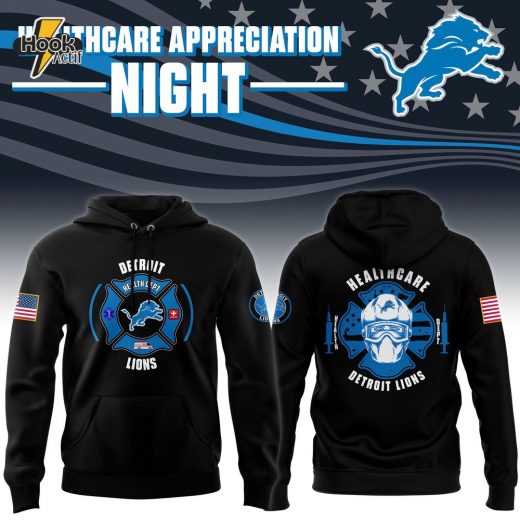 Detroit Lions x 2024 Healthcare Appreciation Night Premium Limited Hoodie Black