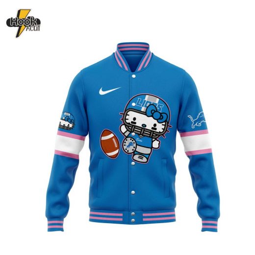 Detroit Lions x Hello Kitty Limited Edition Varsity Baseball Jacket