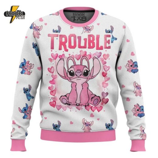 Double-Trouble Couple Funny Valentine Sweater