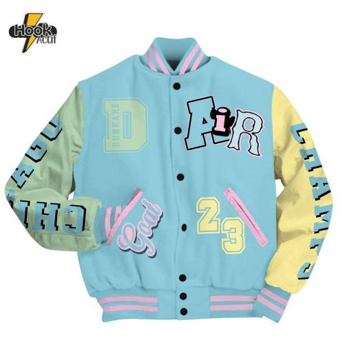 Dunkare SB Dunk Low Visty Varsity Jacket, AIR Number 23 GOAT Baseball Varsity Jacket Unisex Outfit