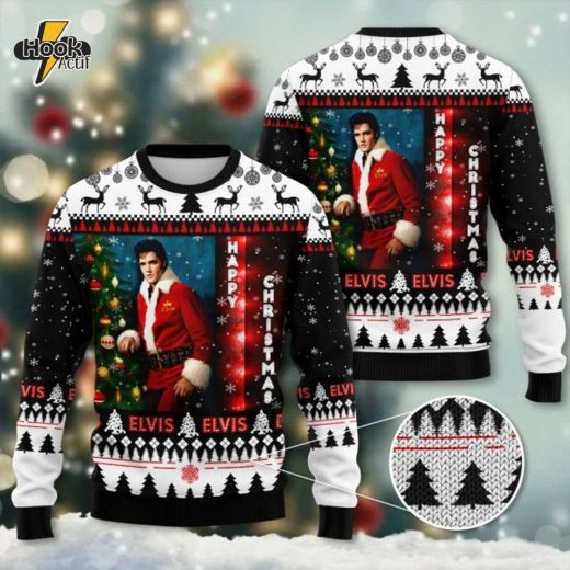 Elvis Presley 3D Ugly Sweater