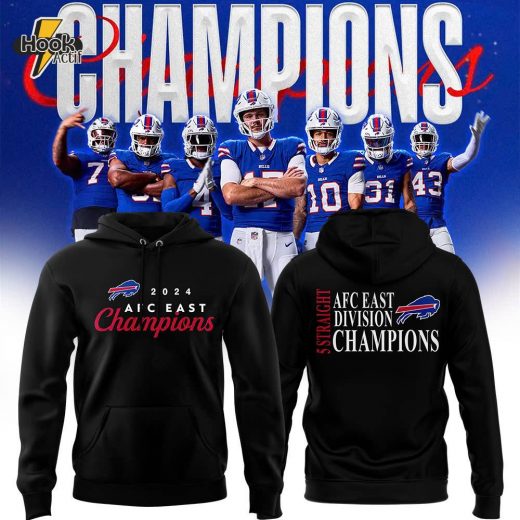 Fanatics Buffalo Bills 5 Straight AFC East Division Champions Hoodie