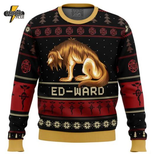 Fullmetal Alchemist Chimera Nina Tucker Ed-ward Ugly Christmas Sweater