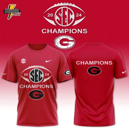 Georgia Bulldogs Nike 2024 SEC Football Conference Champions TShirt