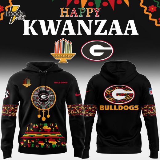 Georgia Bulldogs X Kwanzaa Premium Hoodie – Happy Holidays Edition