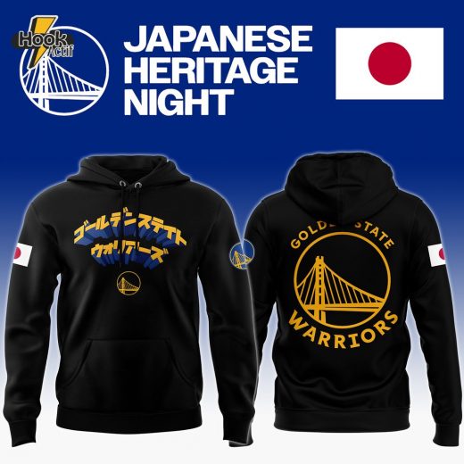 Golden State Warriors 2024 Japanese Heritage Night Hoodie Version Two