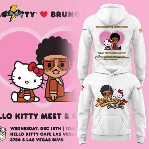 Hello Kitty x Bruno Mars Gift For Fans Limited Edition Hoodie