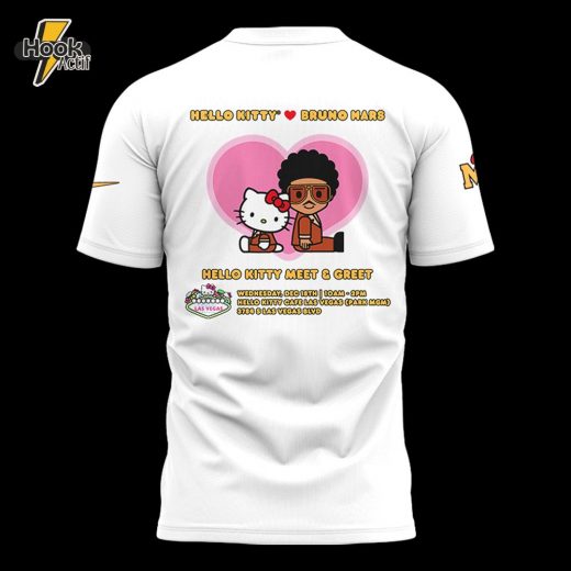 Hello Kitty x Bruno Mars Gift For Fans Limited Edition Tshirt