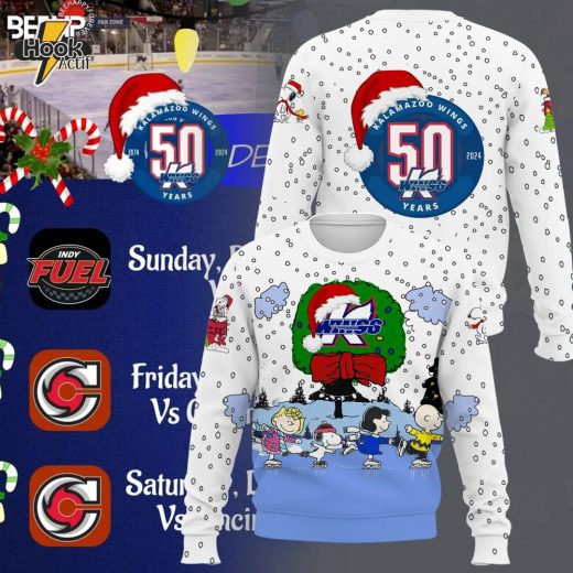 Kalamazoo Wings Peanuts Christmas Celebration Night Sweatshirt