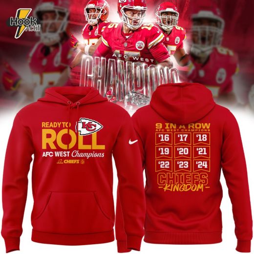 Limited Edition 2024 AFC West Division Champions Kansas City Chiefs Hoodie Version Three