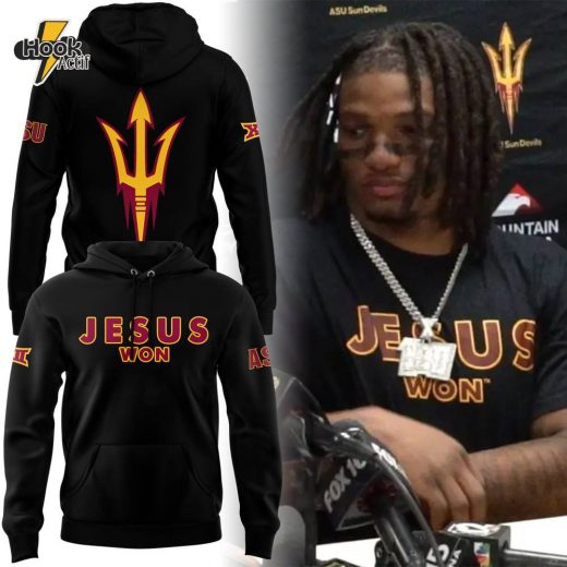 Limited Edition Arizona State Sun Devils JESUS WON Hoodie 2024