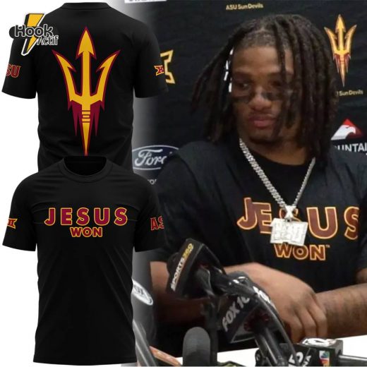 Limited Edition Arizona State Sun Devils JESUS WON T-Shirt 2024