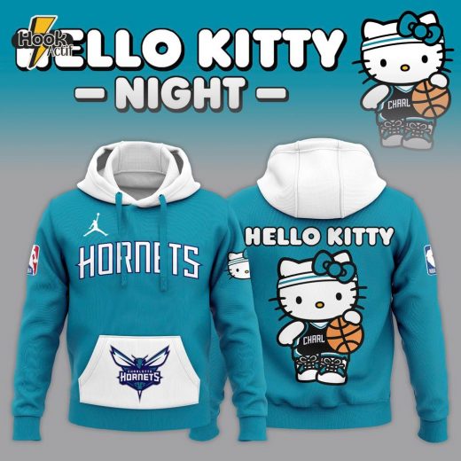 Limited Edition Charlotte Hornets x Hello Kitty Hoodie 2024