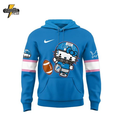 Limited Edition Detroit Lions x Hello Kitty Pullover Hoodie