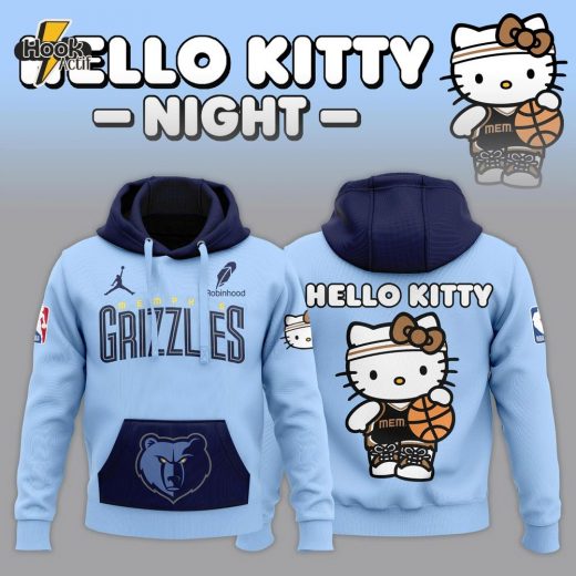 Limited Edition Memphis Grizzlies x Hello Kitty Hoodie 2024