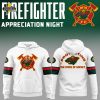 Limited Edition Minnesota Wild Firefighter Appreciation Night 2024 Zip Hoodie