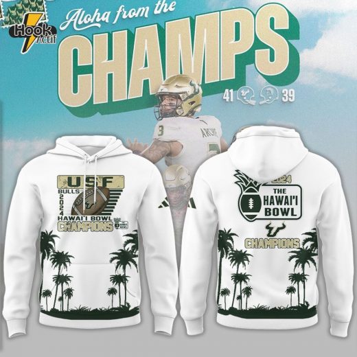 Limited Edition USF Football x Champion Hawaii Bowl Hoodie V2