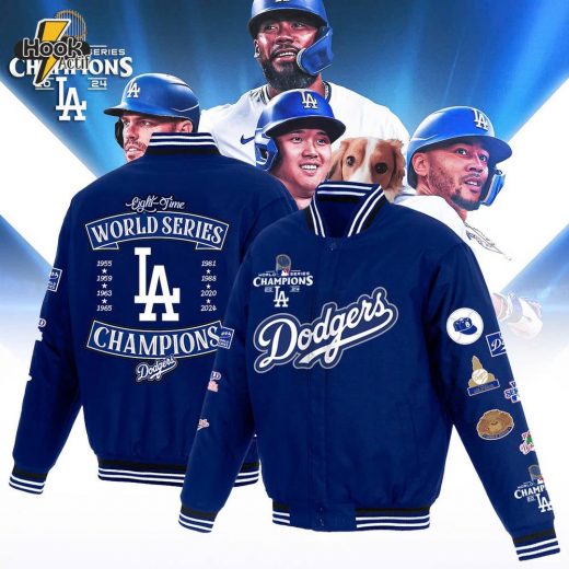 Los Angeles Dodgers Nike Royal 2024 World Series Champions Baseball jacket