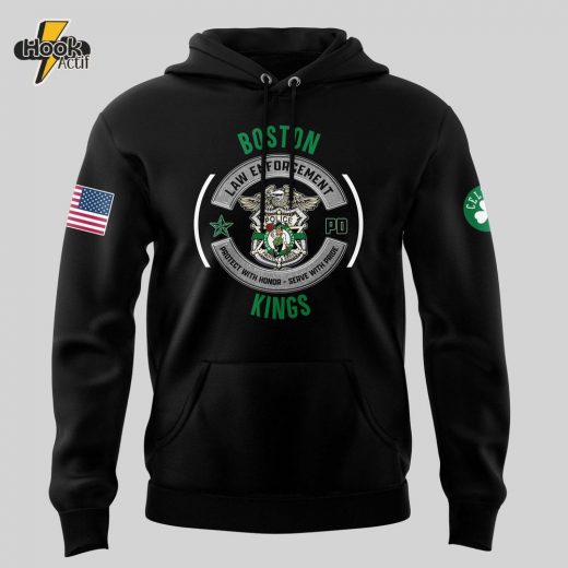 Men’s Boston Celtics 2024 First Responders Law Enforcement Appreciation Day Premium Limited Pullover Hoodie