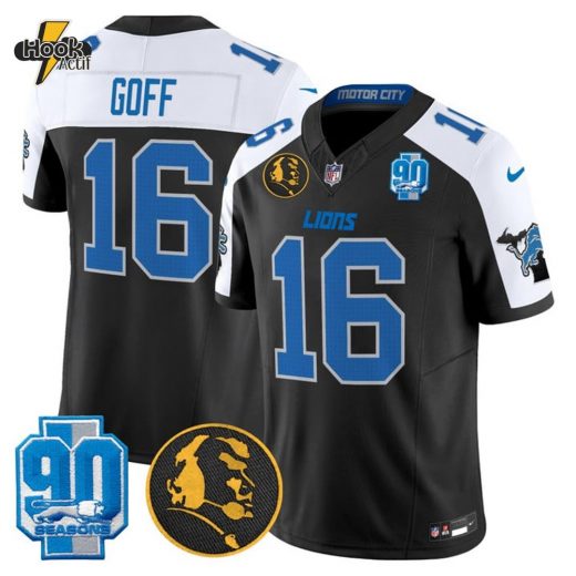 Men’s Detroit Lions 2024 90th & John Madden Patch Vapor Limited Jersey