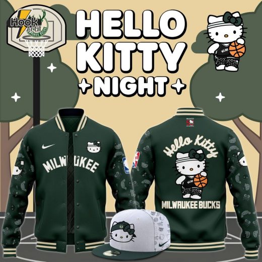 Milwaukee Bucks x Hello Kitty Night 2024 Premium Bomber Jacket