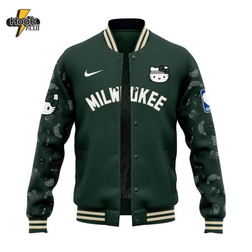 Milwaukee Bucks x Hello Kitty Night 2024 Premium Bomber Jacket