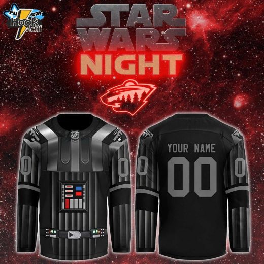 Minnesota Wild x Star Wars Night 2024 Black Hockey Jersey