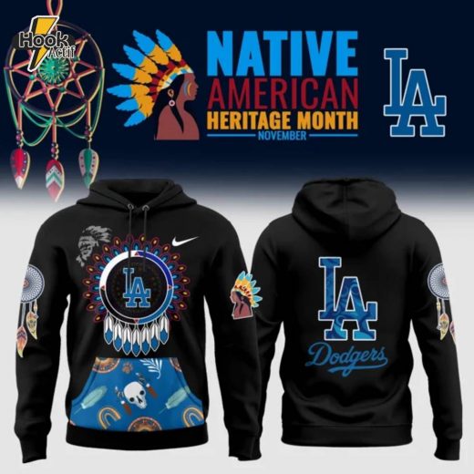 Nike Los Angeles Dodgers 2024 Native American Heritage Month Premium Limited Pullover Hoodie