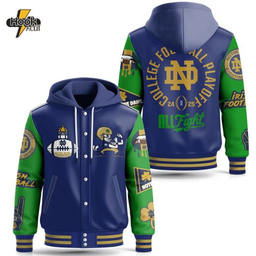 Notre Dame Fighting Irish Hooded Baseball Jacket