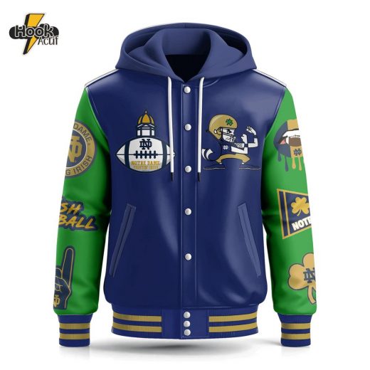 Notre Dame Fighting Irish Hooded Baseball Jacket