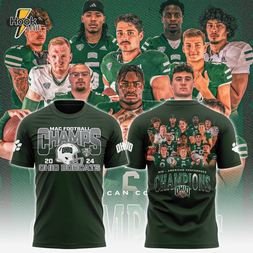 Ohio Bobcats Football MAC Champions 2024 TShirt