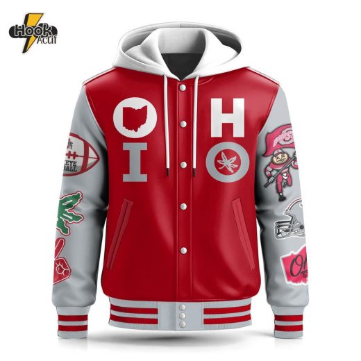 Ohio State Buckeyes Hooded Baseball Jacket