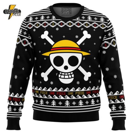 One Piece Straw Hat Pirates Christmas Ugly Christmas Sweater