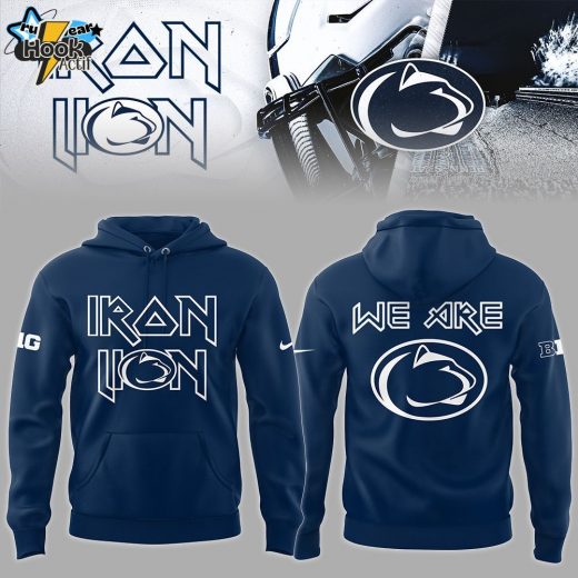 Penn State Big10 2024 Limited Iron Lion Navy Hoodie