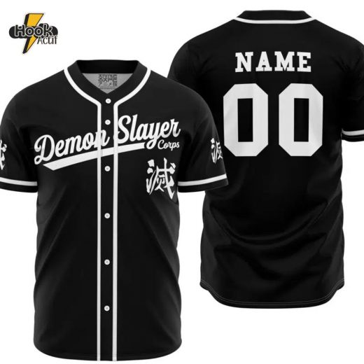 Personalized Demon Slayer Corps Custom Baseball Jersey