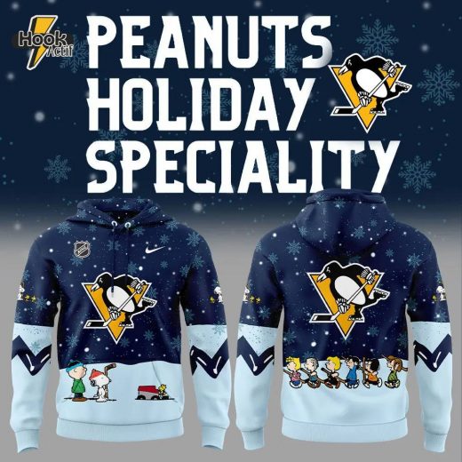 Pittsburgh Penguins Peanuts & Snoopy Night Nike Hoodie Blue