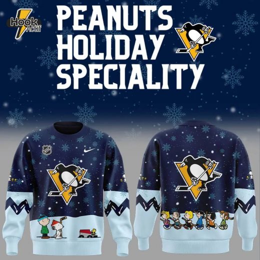 Pittsburgh Penguins Peanuts & Snoopy Night Nike Sweatshirt Blue