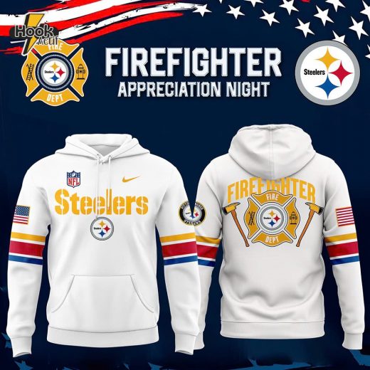 Pittsburgh Steelers x 2024 Firefighter Appreciation Night Premium Limited Hoodie