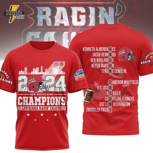 Premium Louisiana Ragin’ Cajuns 3D Shirt For College Football