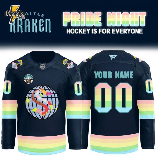 Seattle Kraken x 2024 NHL Pride Night Premium Limited Custom Jersey