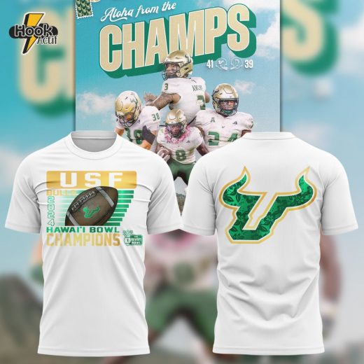 Special HAWAI’I BOWL CHAMPS USF Football Tshirt