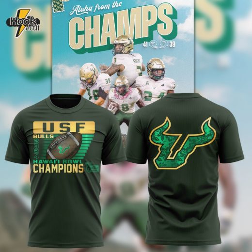 Special HAWAI’I BOWL CHAMPS USF Football Tshirt V2